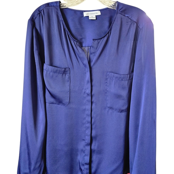 Liz Claiborne Royal Blue Blouse - Picture 3 of 7